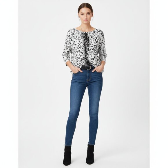 *Le Chateau Black & White Cheetah Print - Picture 1 of 6